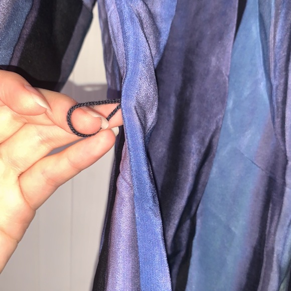 Altuzarra | 100 % silk black blue top size 38 - Picture 4 of 9